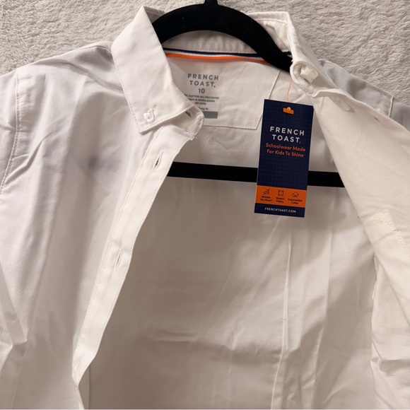 NWT French Toast Girls’ White Collared Shirt | Size 10 - Picture 3 of 6